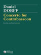 Concerto for Contrabassoon Contrabassoon and Piano Reduction cover